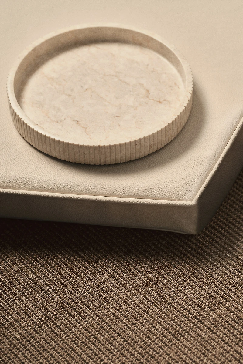 Plateau rond en marbre