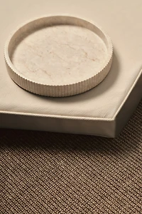 Plateau rond en marbre