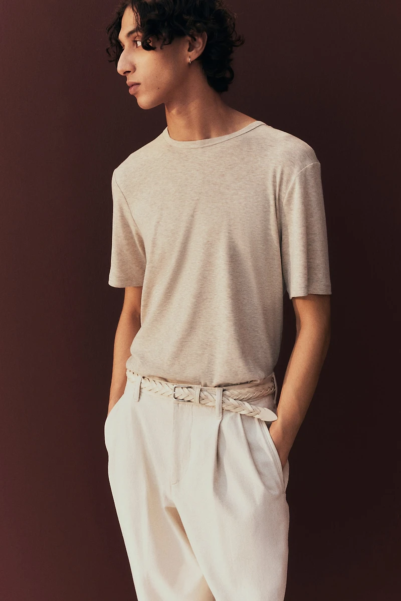 Regular-Fit Lyocell-Blend T-Shirt