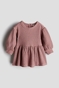 Robe en jersey texturé