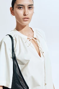 Robe trapèze en coton