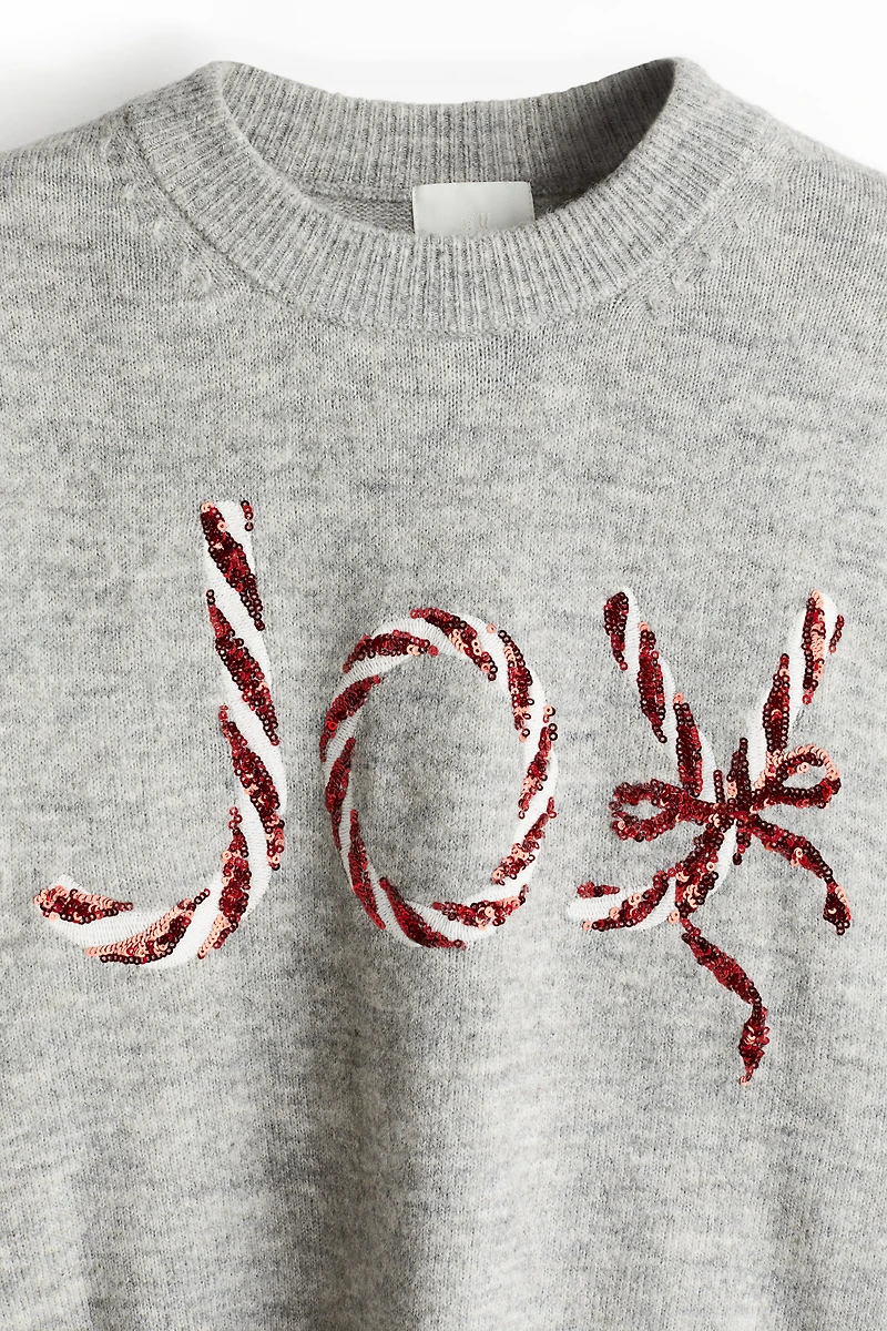 Motif-Detail Sweater