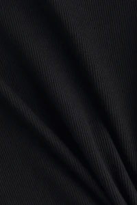 Ribbed Cotton T-Shirt