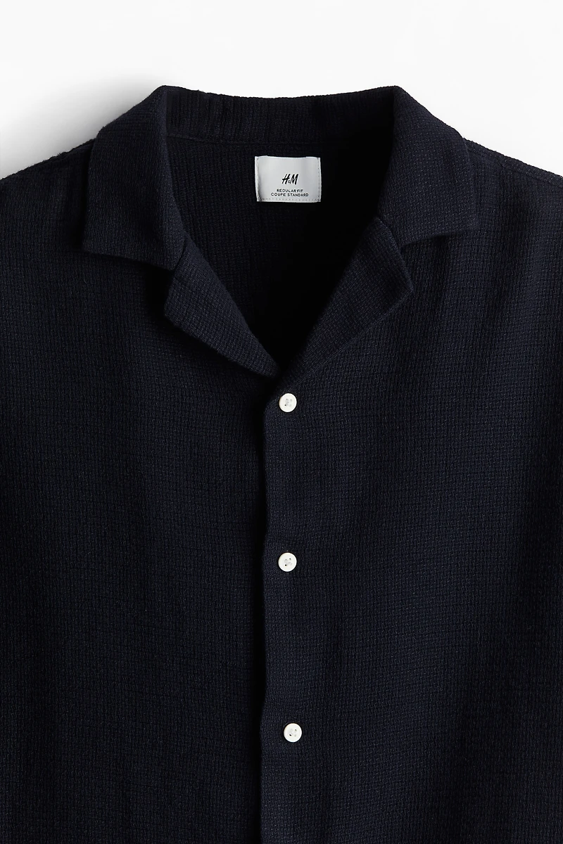 Regular Fit Textured Resort Shirt