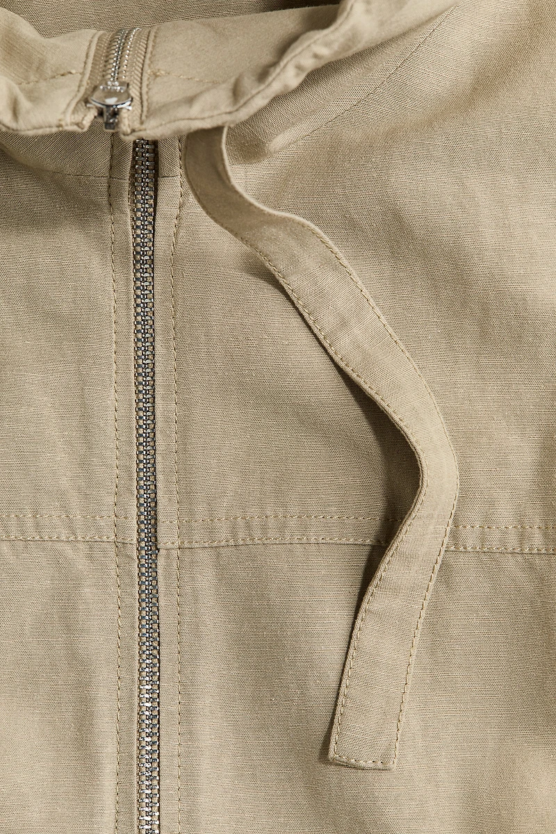 Linen-Blend Jacket