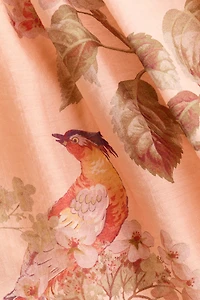 Robe à manches bouffantes avec détail nouer