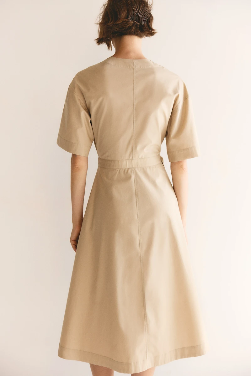 Wrap Midi Dress