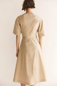 Wrap Midi Dress