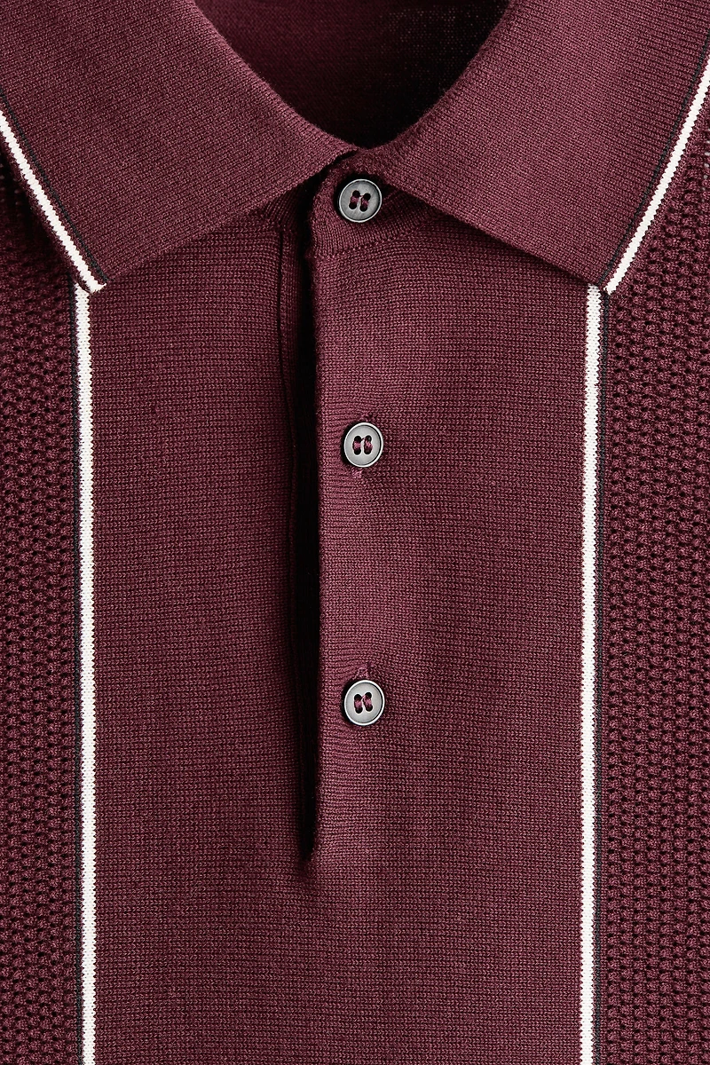 Regular-Fit Knit Polo Shirt