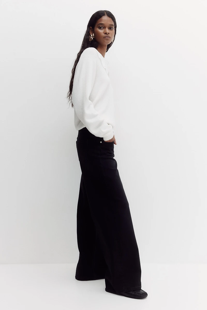 Wide-Leg Ultra High Jeans