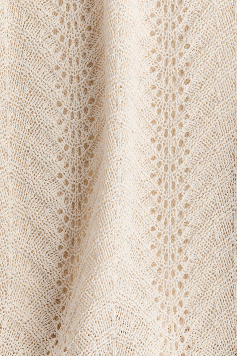 Crochet-Look Midi Dress