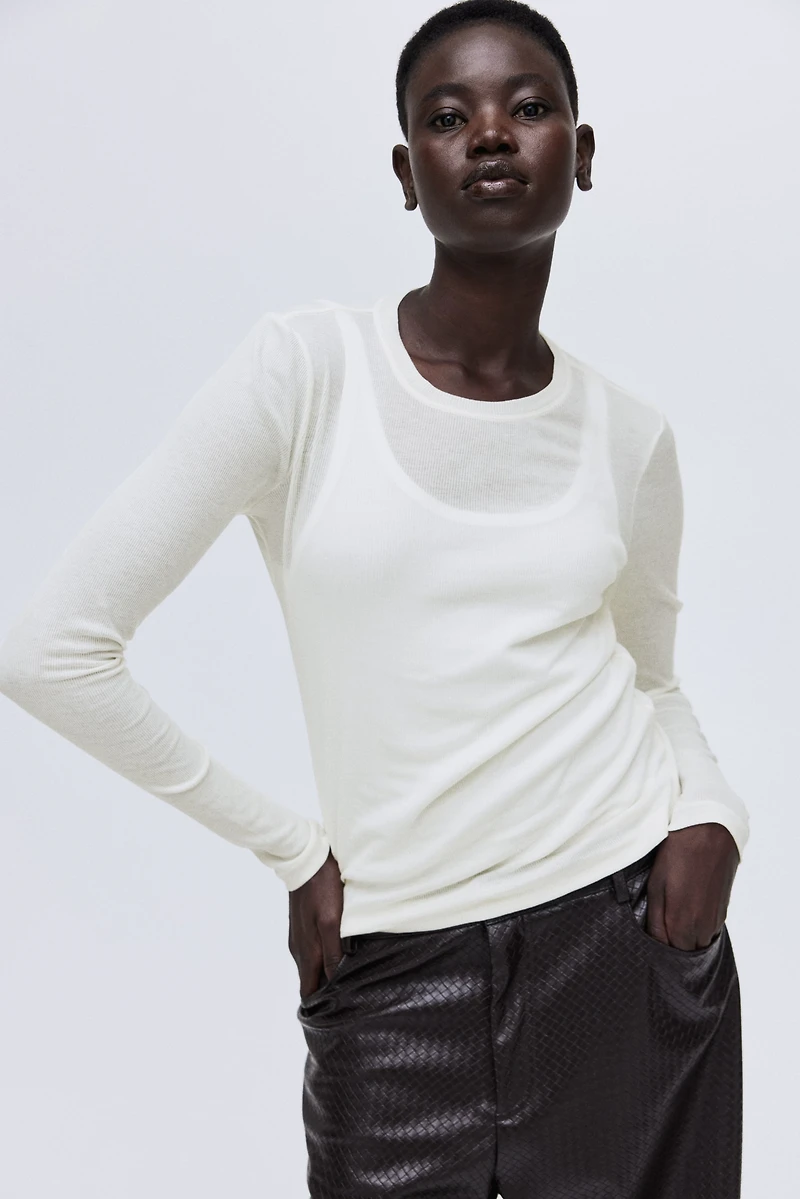 Ribbed Pima Cotton Top