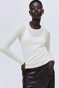 Ribbed Pima Cotton Top