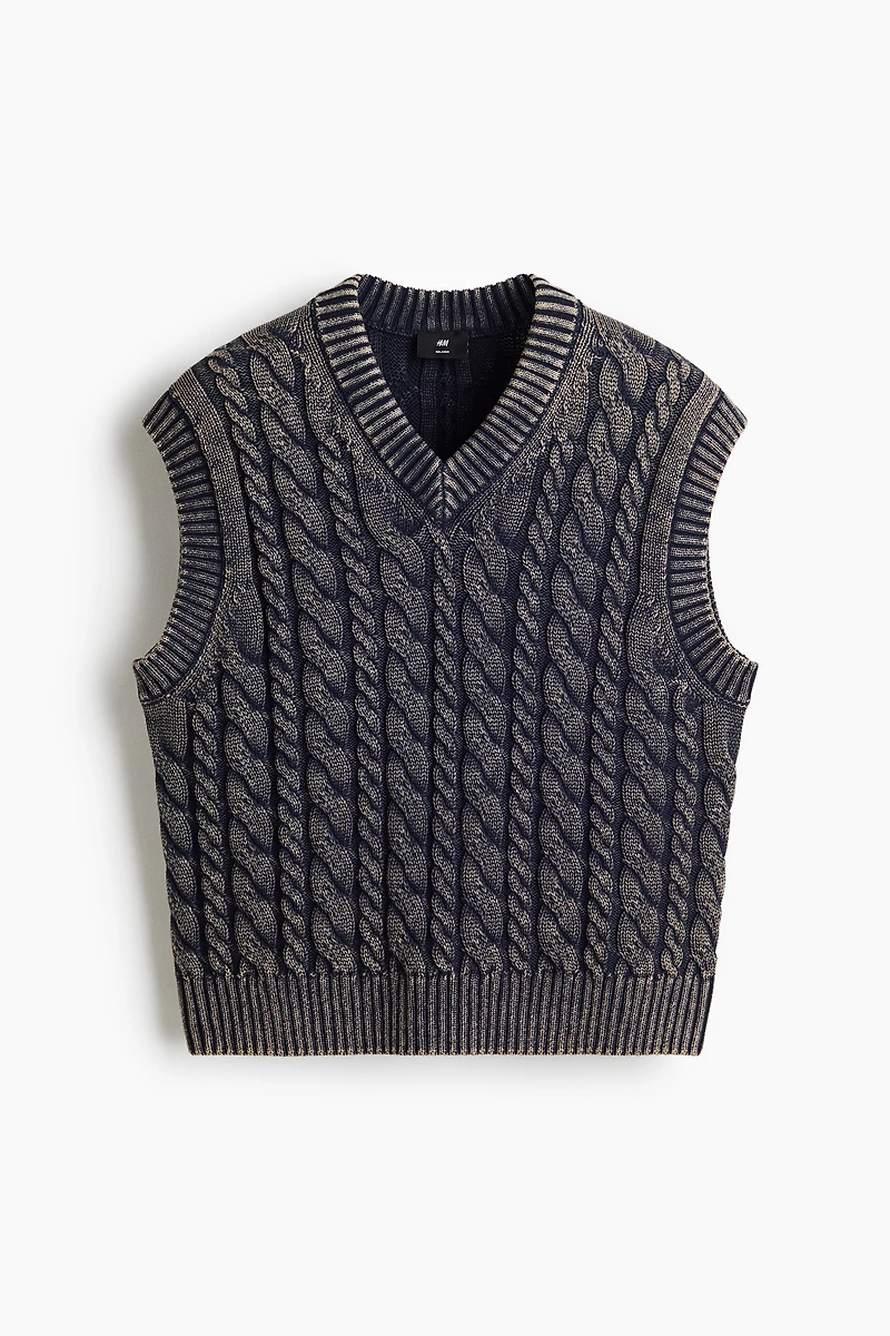 Relaxed-Fit Cotton Sweater Vest