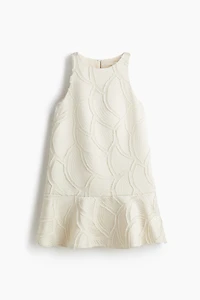Jacquard-Weave Shift Dress