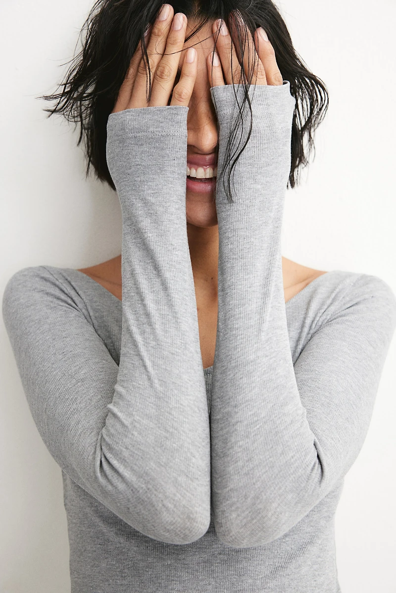Haut en tricot fin