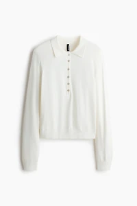 Long-Sleeved Polo Shirt