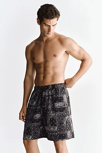 Short de bain à motif