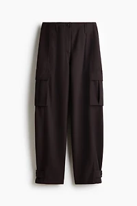Barrel-Leg Cargo Pants