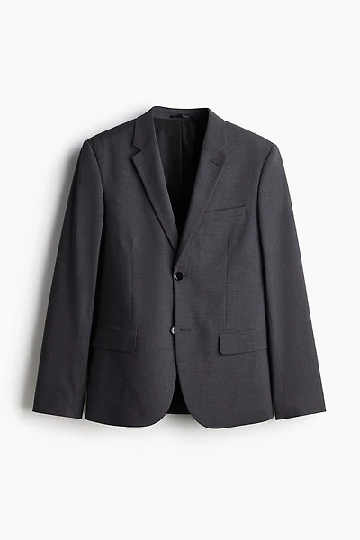 Skinny Fit Single-Breasted Jacket