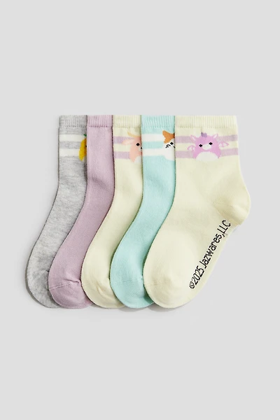 5-pack Motif-Detail Socks