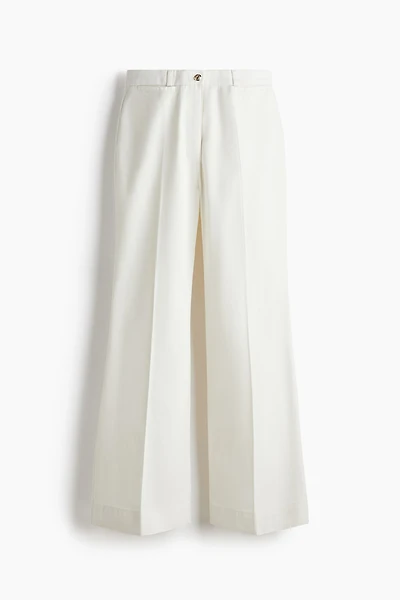 Flared Twill Pants