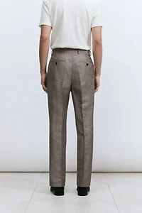 Slim Fit Wool-Blend Suit Pants