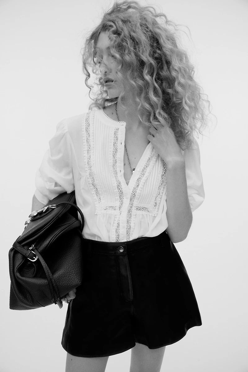 Blouse with Pintucks