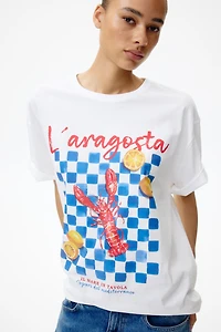 T-shirt grande taille imprimé