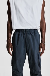 Pantalon cargo parachute ample