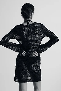 Crochet-Look Beach Dress