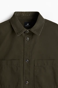 Relaxed-Fit Twill Overshirt