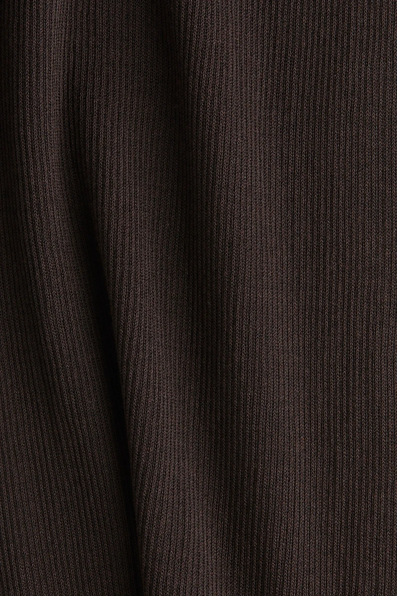 Pantalon en tricot côtelé