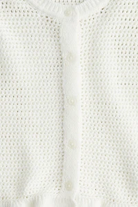 Crochet-Look Cardigan