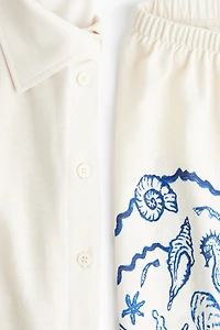 MAMA 2-Piece Shirt and Shorts Set