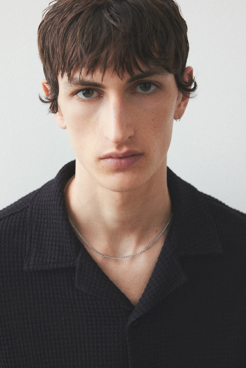 Regular Fit Jacquard-Knit Shirt