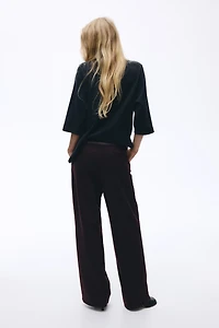 Belted Twill Pants