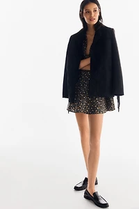 V-Neck Cotton Poplin Dress