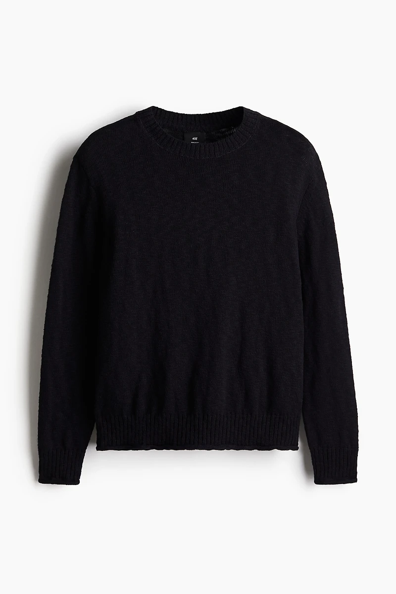 Regular-Fit Rolled Edge Sweater