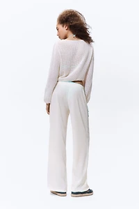 Pantalon froissé avec cordon de serrage