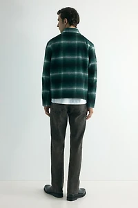 Regular-Fit Wool-Blend Overshirt