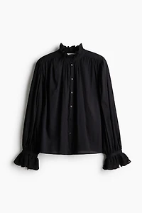 Blouse with Eyelet Embroidery