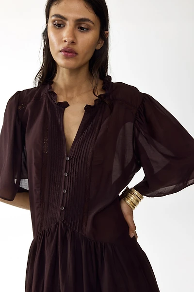 Viscose-Blend Tunic Dress