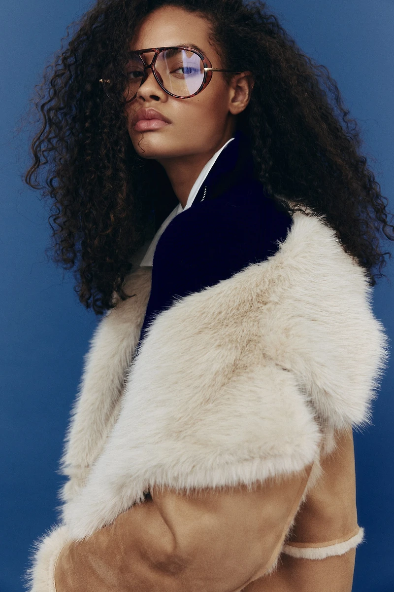 Manteau à fermeture droite