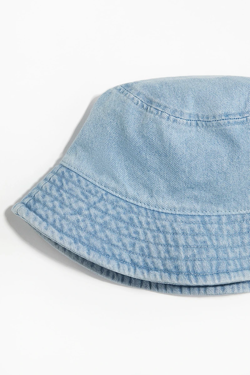 Chapeau en denim de coton