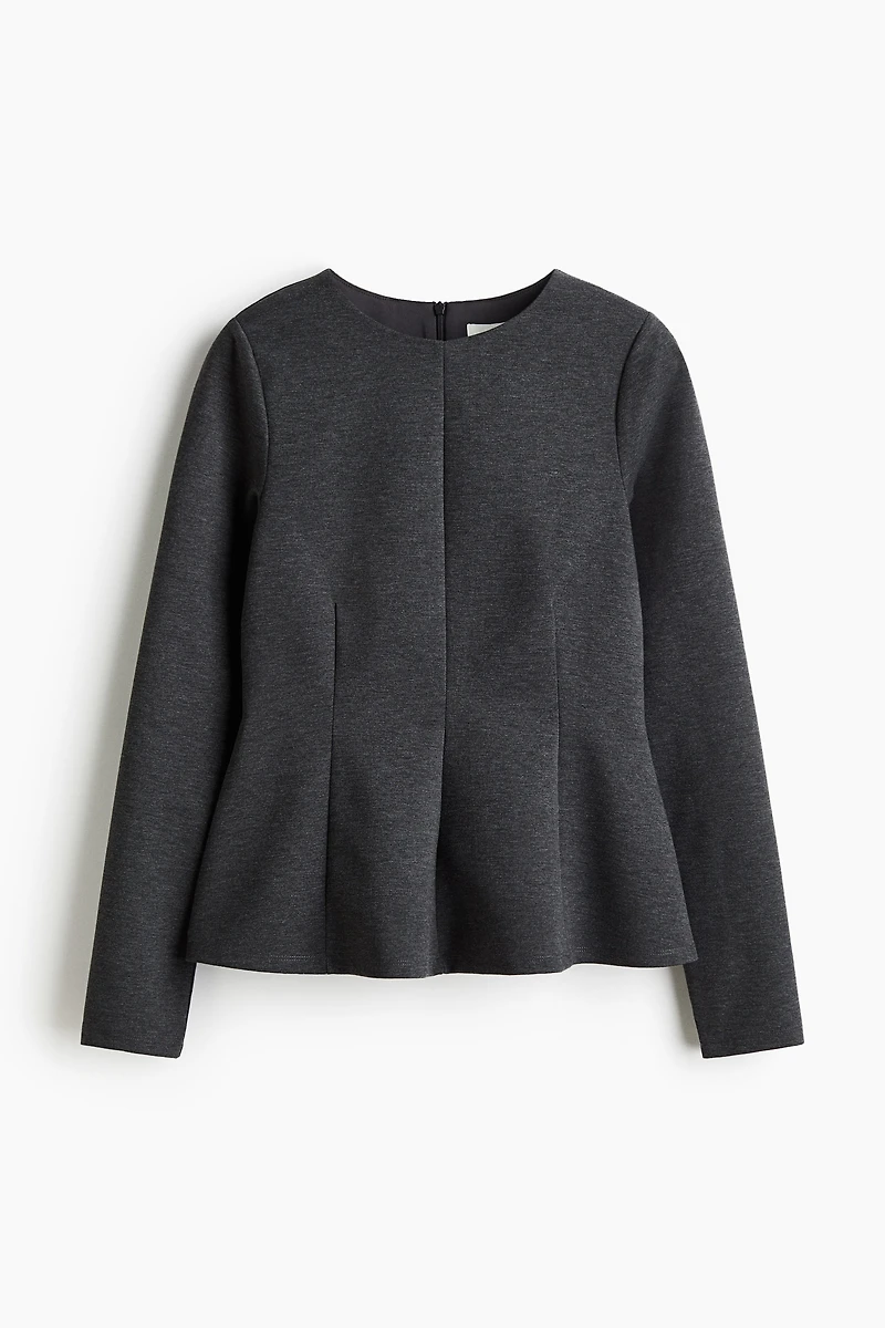 Haut péplum en jersey