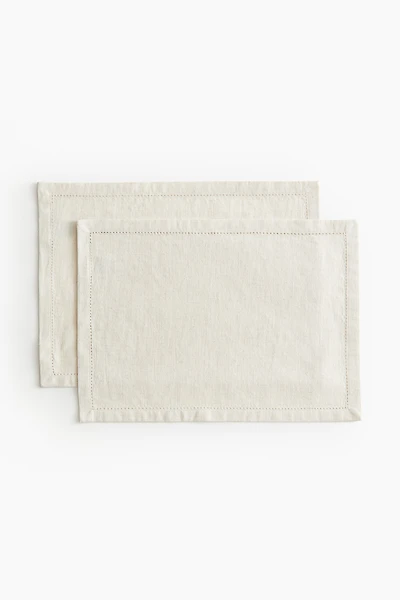 2-Pack Linen-Blend Placemats