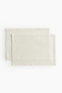 2-Pack Linen-Blend Placemats