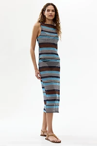 Robe scintillante en tricot ajouré