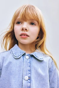 Veste en denim avec poches cœur